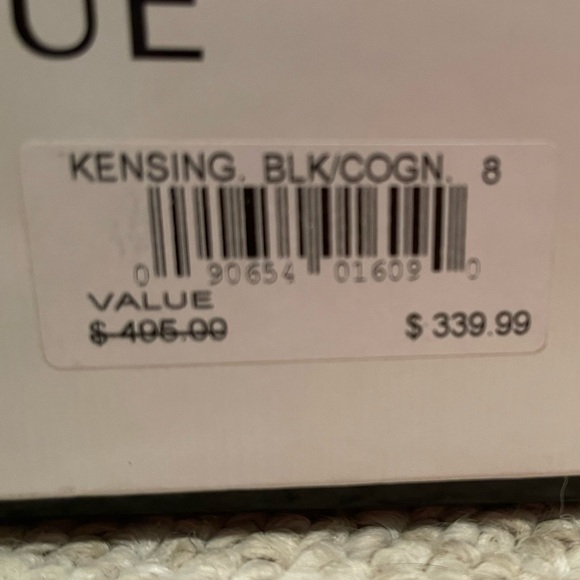 Saks Fifth Avenue black/brown boots - Picture 8 of 9